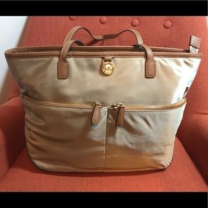 Michael Kors Tan Vinyl Tote